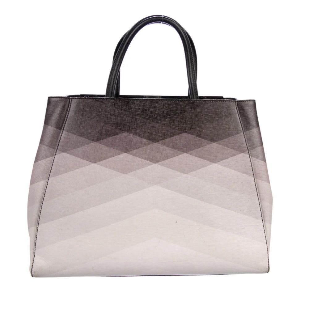 FENDI 2Jours Medium Elite Tote Bag in Black Degrade - Picture 4 of 14